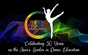 JCM Turning Pointe Dance Center 30 years banner 54x36 7-23 (1)
