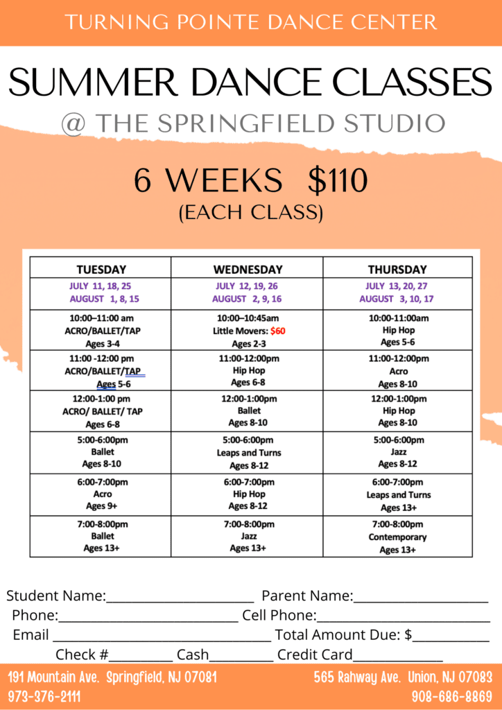 SUMMER CLASSES